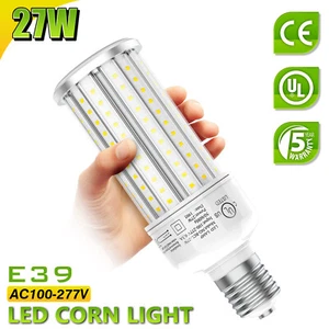 27W LED Corn Light Bulb E39 Mogul Warehouse High Bay Shop Light 5000K Daylight - Picture 1 of 13