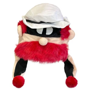 Sombrero pirata estilo barba roja de piel sintética con revestimiento de lana niños novedad talla única - Imagen 1 de 5
