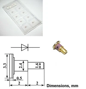 Mikrowelle Pistole Diode Oszillator GaAs 3A736B 5,0 - 18,0 GHz 20mW alter Lagerbestand - Bild 1 von 3