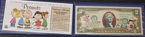 Peanuts Colorized $2.00 Treasury Bill, Uncirculated 2009 Series, Merrick Mint - Bild 1 von 4