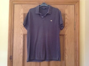Mens Polo Shirt. Twisted Soul Polo T-shirt. Size L. Grey - Picture 1 of 4