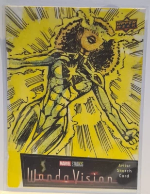 2022 Marvel Studios' WandaVision 1/1  Auto Sketch Artist Dave Lynch - Image 1 of 2