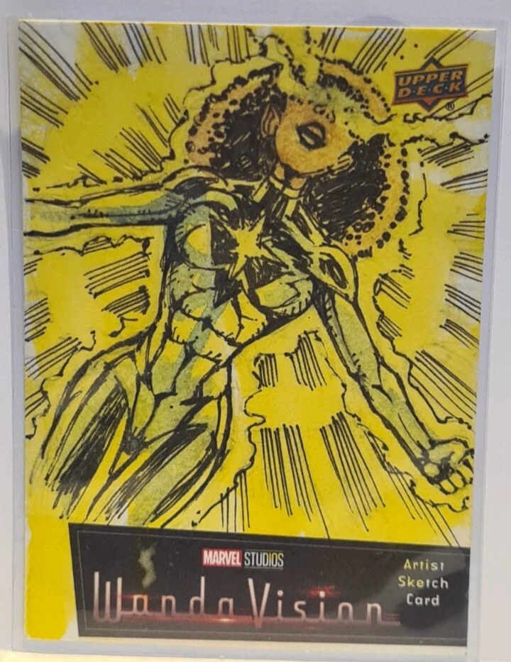 2022 Marvel Studios' WandaVision 1/1  Auto Sketch Artist Dave Lynch - Image 1 of 2