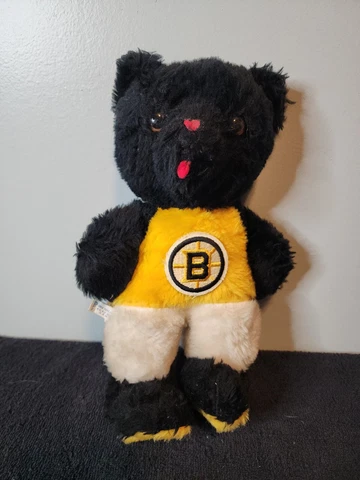 Vintage Eden Toys Boston Bruins Bear Plush New York Ny 1970's Rare Cover