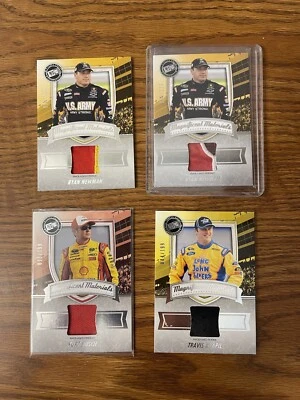 Lot 4 2011 Press Pass Fanfare Magnificent Materials — Newman, Kurt Busch, Kvapil - Image 1 of 4