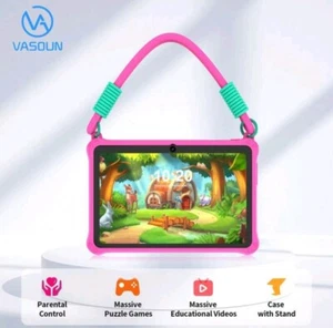 PRITOM Kid Tablet 7 inch Android Tablet 4GB(2+2)+32GB Bluetooth WiFi Dual Camera - Picture 1 of 9