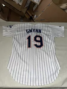 Jersey Authentic Tony Gwynn Russell Diamond Men 44 White 1999 San Diego Padres - Picture 1 of 9