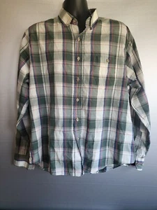 ASTRONE vintage anni 80 ago singolo sartoriale plaid abbottonato verde rosso taglia XL - Foto 1 di 6