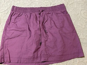 Terra & Sky 1X 16W 18W Preston Short Skirt Purple Pull On Elastic - Picture 1 of 6