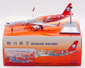 Aviación 1:200 SICHUAN AIRLINES Airbus A321 Diecast Aircraft JET Modelo B-302T - Imagen 1 de 16