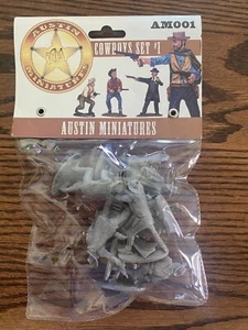 AUSTIN MINIATURES COWBOYS SET #1 AM001 MARRONE - Foto 1 di 1