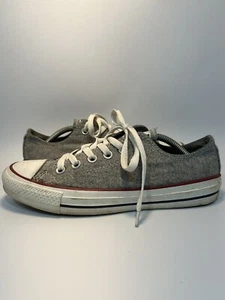 Converse Sneakers Womens Size 7 Gray Chuck Taylor All Star Wool Low Top 540339F - Picture 1 of 6