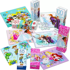Confezione 6 Puzzle Disney Princess Pixar Toy Story Frozen 2 Topolino e Amici - Foto 1 di 7
