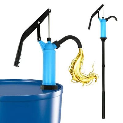 Barrel Pump, Lever Action, Fits 15-55 Gallon Drums, Transferring Oil, Fluid