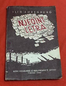 OLD ALBANIA BOOK-NJEQIND LETRA-ILIA EHRENBURG-LUFTA GJERMANO-RUSE-1945-147 pages - Picture 1 of 11