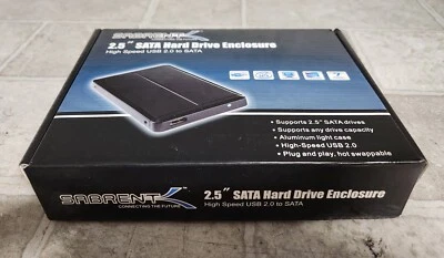 OPEN BOX Sabrent EC-UST25 2.5" SATA Hard Drive Enclosure USB 2.0 - Image 1 of 4