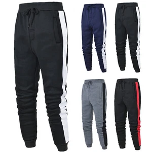 Men Active Athletic Casual Jogger Sweatpants with Pockets Gym Sports Trousers - Picture 1 of 16