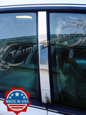 Ajuste: Lexus ES300 ES 300 1997-2001 2 piezas cromo poste de pilar puerta de ajuste de acero inoxidable Foto 1 de 2