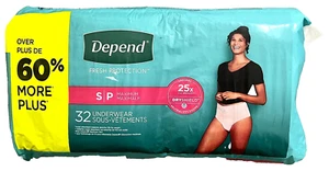Depend Fresh Protection Inkontinenz Damen Unterwäsche Windeln Gr. S-32 Unterwäsche - Bild 1 von 5