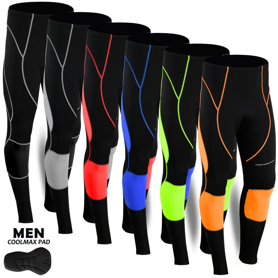 Mens Cycling Padded Tights Trousers Bike Pants Bicycle Legging - Image 1 of 1