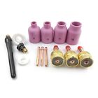 Tig Welding Torch Stubby Lens Cup Collet Nozzles For Wp17/18/26 Torch Kit 14Pcs