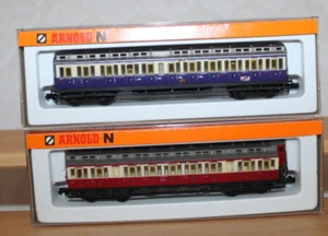 Arnold N " 2 x Personenwagen Rhein ruhr Bahn "Top Zustand/Ovp 3312+3313 - Bild 1 von 3