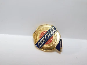 Chrysler Badge Lapel Pin in Gold tone, Red and Blue - Picture 1 of 2