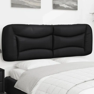Headboard Cushion Black 153 cm Faux Leather Bed Decor Bedroom Furniture 07690 - image 1 of 4