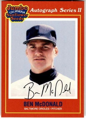 Semillas de girasol Jumbo California 1991 #17 Ben McDonald Foto 1 de 2