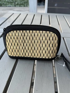 Saraye Tatami Baskets of Cambodia Woven Gras Wristlet w Zipper Make-up Bag - Bild 1 von 6