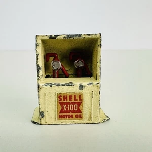 Vintage Britains Shell X-100 Motor Oil Garage Forecourt Cabinet / Bin - Picture 1 of 2