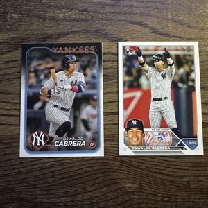 Oswaldo Cabrera 2023-2024 Topps Series 2 RC #487/#479 NY Yankees 2-Card Lot - Bild 1 von 10
