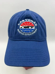 Las Vegas Motor Speedway Baseball Hat Cap Blue Cotton Adjustable Racing Track - Picture 1 of 6