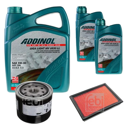FEBI Inspection Set 7L ADDINOL GIGA LIGHT MV 0530 LL Pour Nissan Micra IV K13 - Photo 1/4