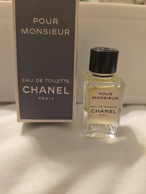 Vintage Chanel POUR MONSIEUR EdT Eau de Toilette Mini Splash NIB Men's Cologne  - Image 1 of 4
