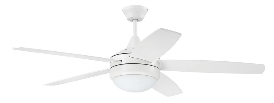 White 52"Ceiling Fan from the Phaze II 5- Blade Collection - Image 1 of 1