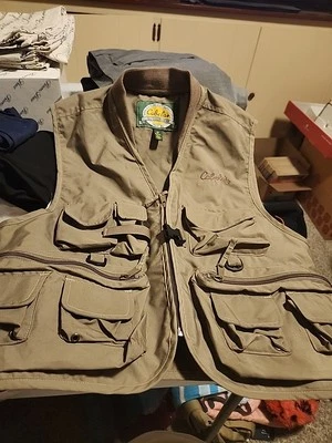 Cabelas Fly Fishing Vest Size Small (73) - Image 1 of 4