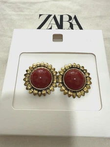 ZARA 2025 SUN RESIN STONE EARRINGS REF 4736/112/303 - Picture 1 of 5