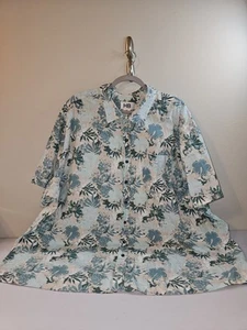 HB Harbor Bay Hemd Herren 3XL Grün Blumen Kurzarm Hawaiihemd mit Knopfleiste - Bild 1 von 17