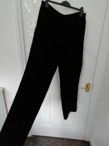 Wealth of Nations London Größe 18 schwarze Samthose seitlicher Reißverschluss elegant Damen - Bild 1 von 10
