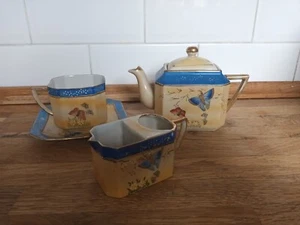 DE COLECCIÓN CUADRADA JAPÓN? HERMOSO JUEGO DE TÉ DE MARIPOSA JARRA DIVIDIDA LECHE/AZÚCAR. EXTRANJERO - Imagen 1 de 12