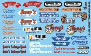 Gofer Racing 1/24-1/25 Hometown Sponsor Logos #4 Decal Sheet - Bild 1 von 2