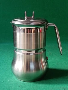 RARA CAFFETTIERA VINTAGE BARAZZONI TUMMY 6 TAZZE ACCIAIO INOX 18/10. CP14 - Picture 1 of 12