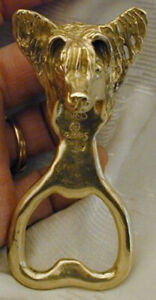 Chinese Crested Bottle Opener in Bronze