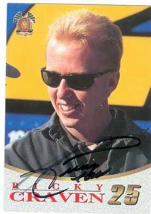 Ricky Craven autographed Trading Card (Auto Racing) 1996 Score Board #20 - Picture 1 of 1