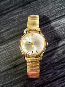 Rare Vintage 1950 Elgin Mechanical 17J Mens Watch Serviced - Picture 1 of 10