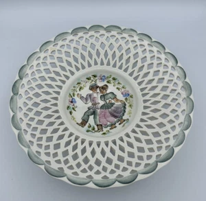 Vintage Wandteller russisch dekorativ handgefertigt und bemalt - Bild 1 von 12