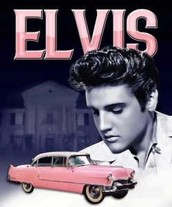 Elvis Presley "With Car" 50x60 Soft Plush Polyester Fleece Throw Blanket - Picture 1 of 3