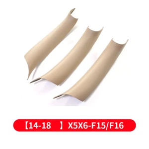 3 Piece ABS Car Interior Door Handle Inside Stick Fix For BMW X5 X6 F15 F16 LHD - Picture 1 of 18