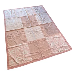 Quilt Bedspread Pink Shade 80x60” Handmade Solid Floral Pattern Cottagecore - Picture 1 of 9